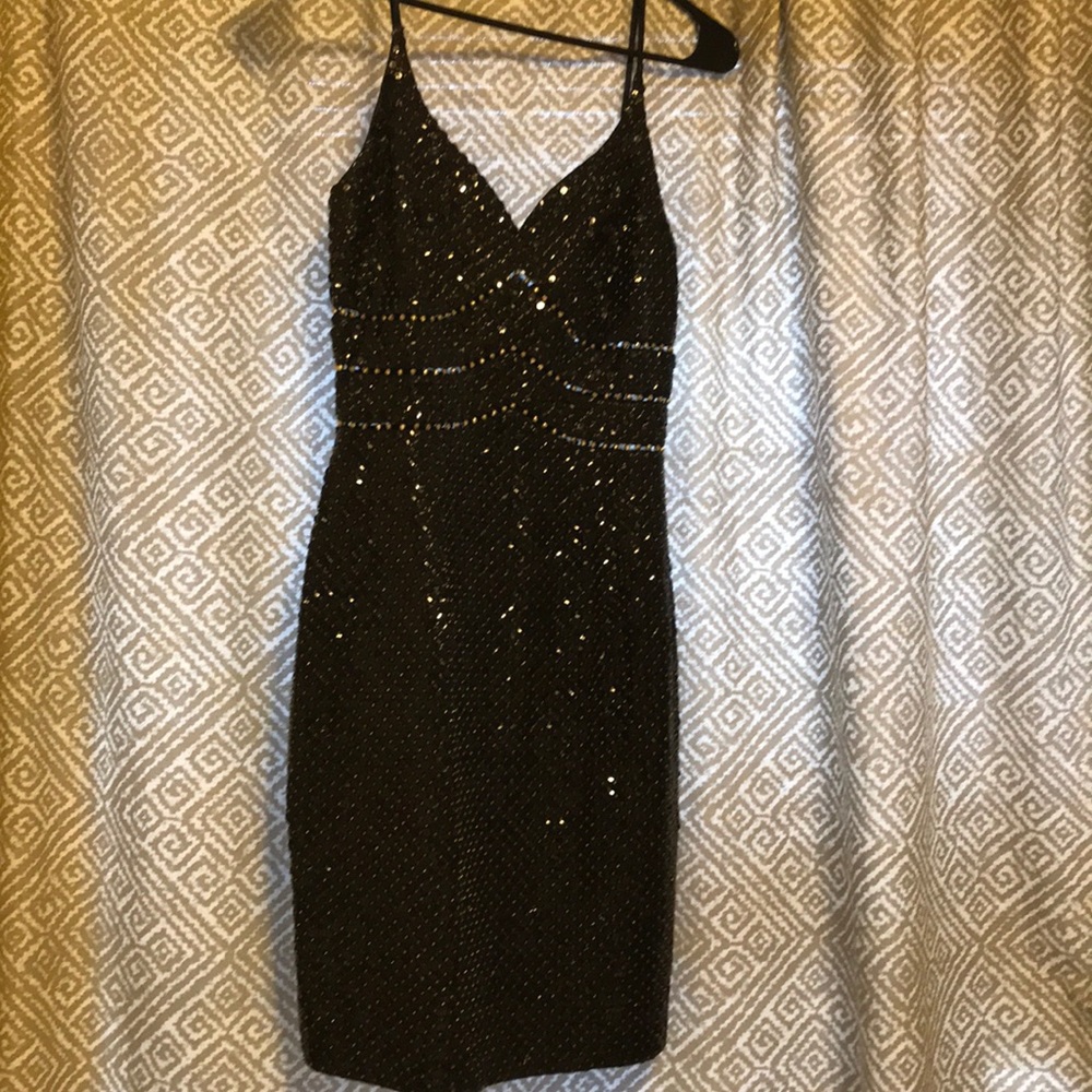 Niteline black beaded dress